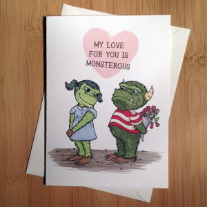 monster love valentine's day i love you